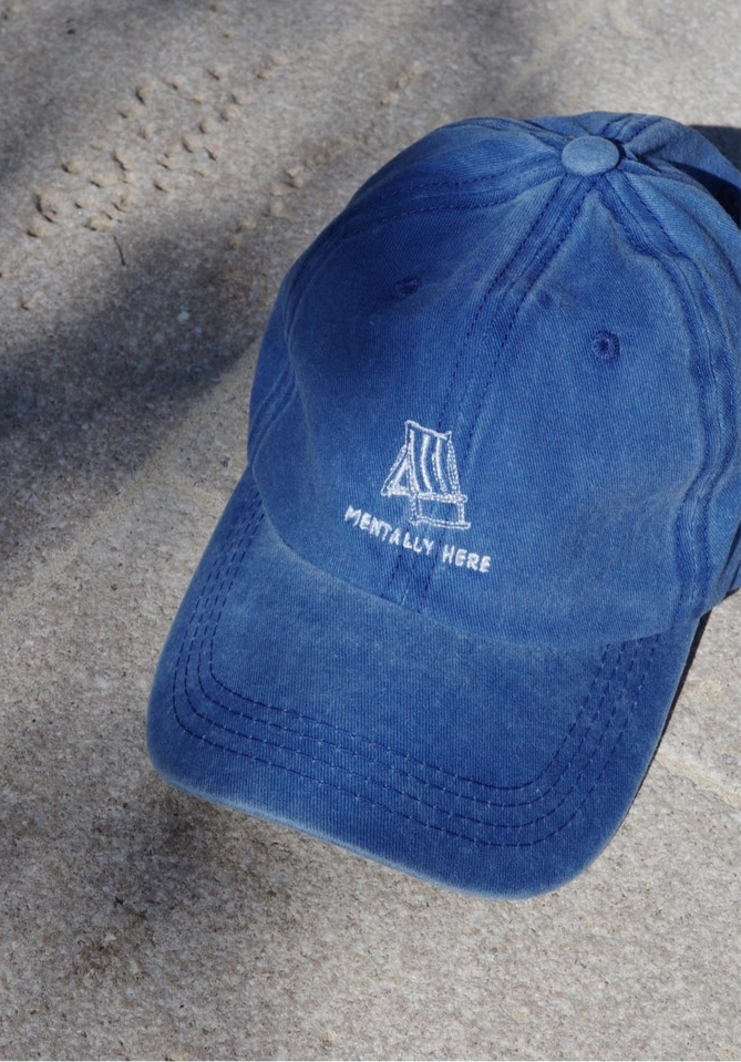 Mentally Here Washed Blue Cap - Capsule 007